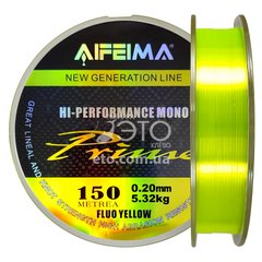 Леска Feima Prime Fluo Yellow 150м Ø 0.20мм/5.32кг код: X-3046-20