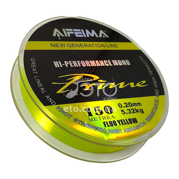 Жилка Feima Prime Fluo Yellow 150м Ø 0.20мм/5.32кг код: X-3046-20