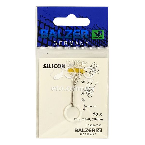 Стопора Balzer силиконовые 0,15-0,30 мм (10 шт)