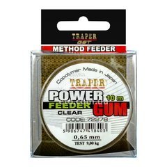 Фідерна гума Traper Power Feeder Clear Gum Ø 0.65мм / 9кг