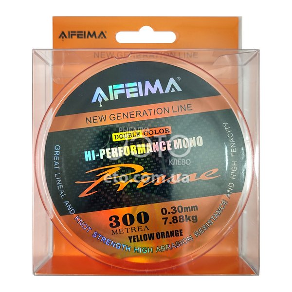 Леска Feima Prime Fluo Orange 300м Ø 0.30мм/7.88кг код: X-3042-30