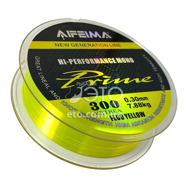 Жилка Feima Prime Fluo Yellow 300м Ø 0.30мм/7.88кг код: X-3048-30