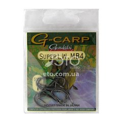 Крючки Gamakatsu G-Carp Super LW MB4 Black (выбрать размер)