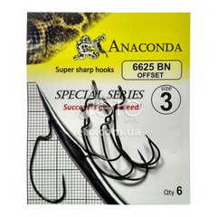 Крючки Anacondа 6625 BN Offset № 3 (6 шт)