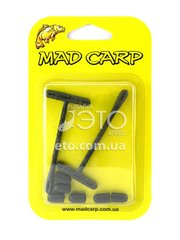 Відведення для повідця самозатискне Mad Carp (3 гумових ковпачків)