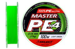 Шнур Select Master PE 100m 0,14мм 17lb (салатовий)