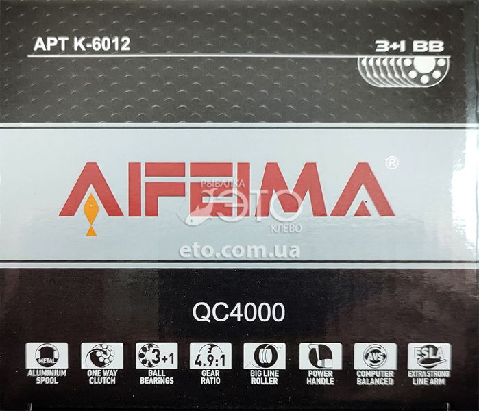 Котушка Feima QC 4000 (3+1 BB) код: K-6012-4