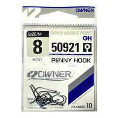 Гачки OWNER серія 50921 PENNY HOOK №8 (10шт.)