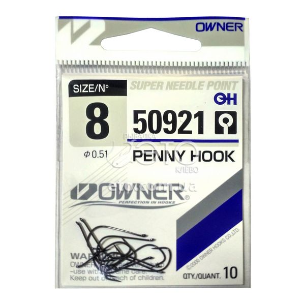 Крючки OWNER серия 50921 PENNY HOOK №8 (10шт.)