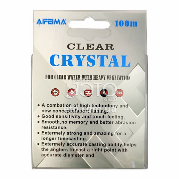 Леска Feima Crystal Clear 100м Ø 0.20мм/5.02кг код: X-3010-20