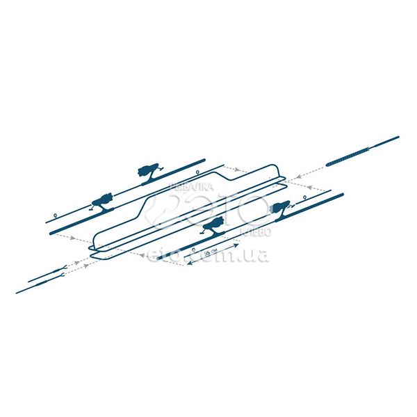 Чохол для 4х вудилищ з катушками Acropolis КВ-24 (3 секції 130 см)