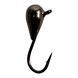 Мормишкі вольфрамові Fishing Roi Крапля з вушком (10 шт) 2,5мм-0,25г Black Nickel