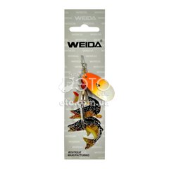 Блесна вращающаяся Weida Vibrax №4 апельсин