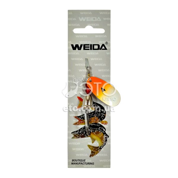 Блесна вращающаяся Weida Vibrax №4 апельсин