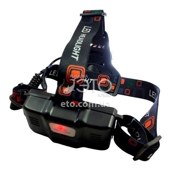 Налобный фонарь с светонакопительной окраской PM10-TG, zoom, 2&times;18650, Type-C, код: 8087-PM10-TG