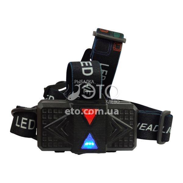 Налобный фонарь с светонакопительной окраской, zoom, 2&times;18650, Type-C, код: CT012-2R-TG