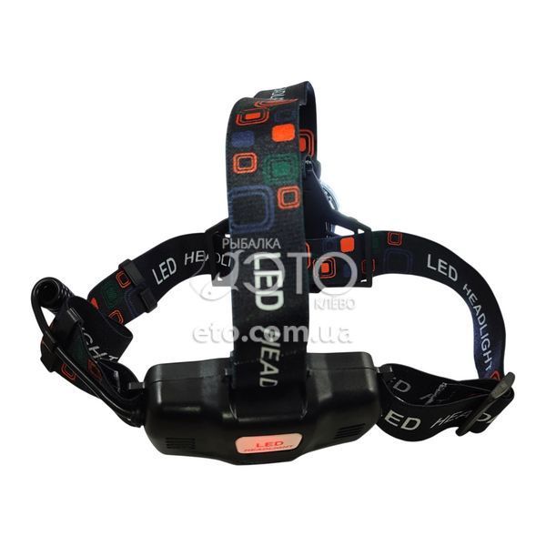 Налобный фонарь T105-T6 + COB, zoom, 2&times;18650, micro USB