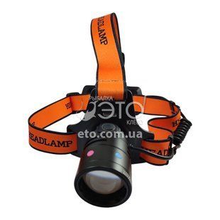 Налобный фонарь Night Vision Fluorescence, zoom, 2&times;18650, Type-C, код: Bl-T210-TG