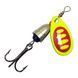 Блесна вращающаяся Weida Vibrax Aglia Blade  №2 (5г) Yellow + Red