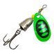Блесна вращающаяся Weida Vibrax Aglia Blade №3 (5г) Green + Black