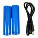 Налобный фонарь W688A-TG, zoom, 2&times;18650, Type-C