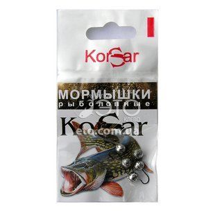 Мормышка KORSAR Дробинка средняя (5 шт) крючок оксидированный темный