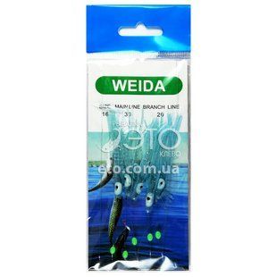 Самодуры WEIDA 16-30-20 с приманкой Октопус (синий)