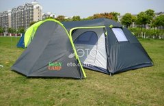 Палатка GreenCamp 1009-2 четырехместная с двумя входами