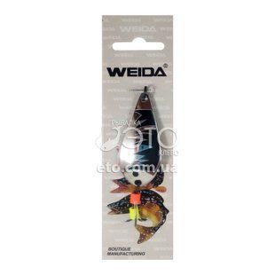 Блесна Weida Атом 18г Silver Black Back