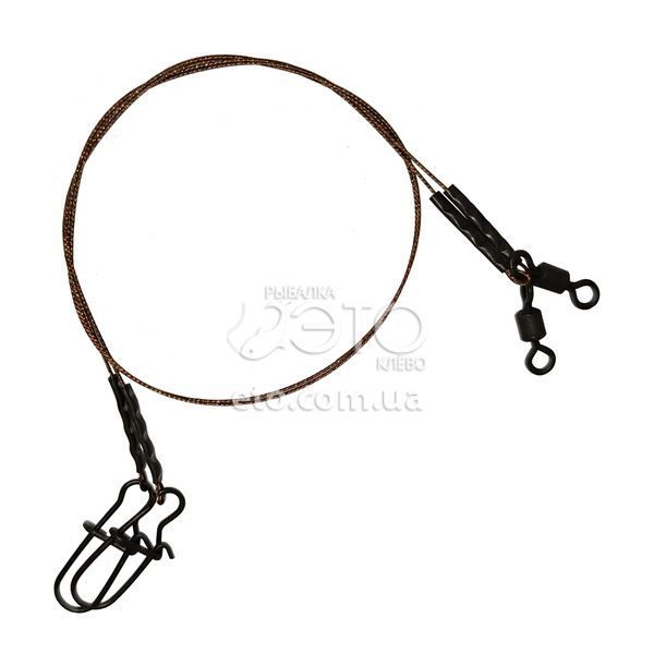 Поводок UKRSPIN Orange Spinning &Oslash;0.30, 1х7, 20см 10кг(22lb) - 2шт. (P72220)
