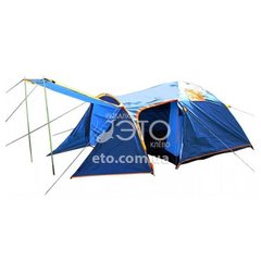 Палатка 5и местная с тамбуром и навесом Lanyu 1607D