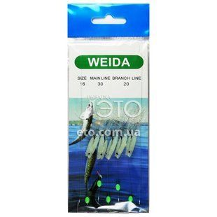 Самодуры WEIDA 5 личинок (светонакопительный)