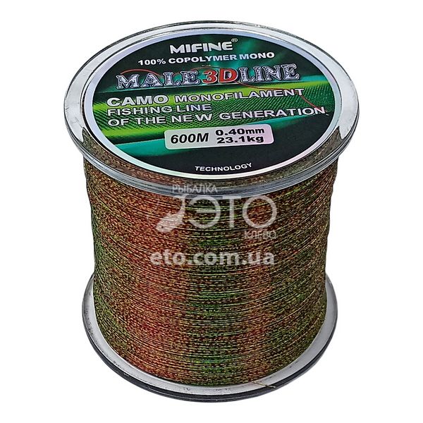 Волосінь Mifine Male 3D Line 600 м Ø0.40 мм