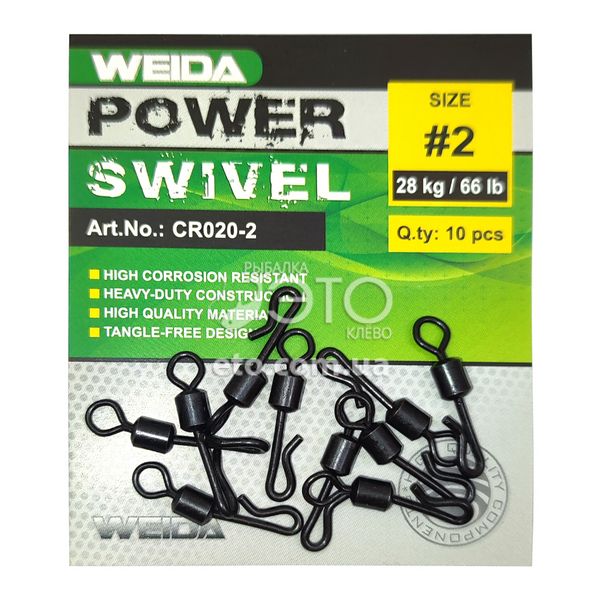 З'єднання Weida Quick Change WPS №2 - 28кг/69lb (10шт) код: CR020-2