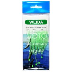 Самодури WEIDA 16-30-20 з приманкою Октопус (Світлонакопичувальний)