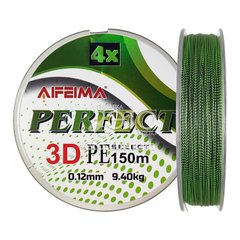 Шнур Feima Perfect 3D Select 4x 150м (чорно-зелений) Ø 0,12мм/9,40кг