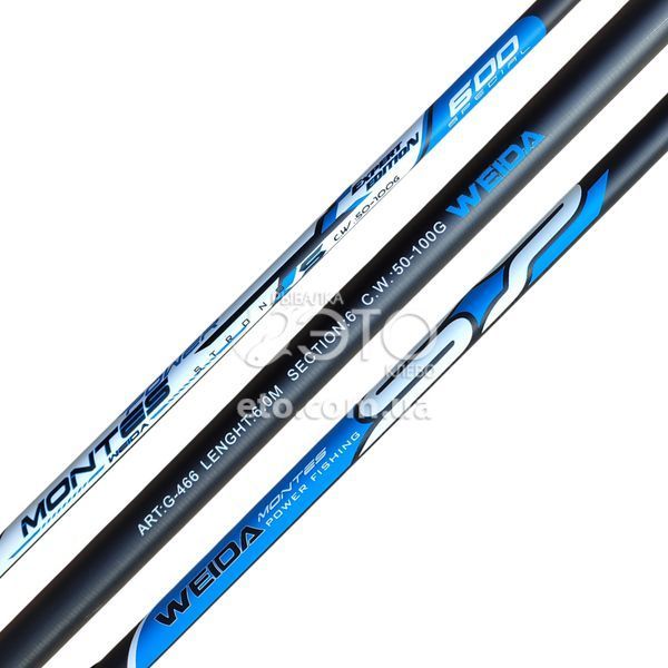 Махове вудилище Weida Montes Pole 6м (50-100г) код: G-466-600