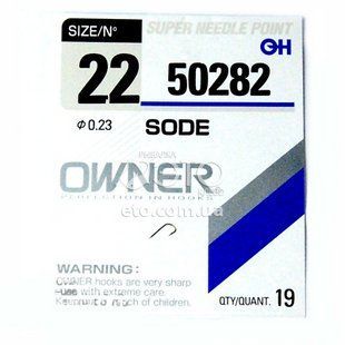 Крючки OWNER 50282 SODE №22 (19 шт)