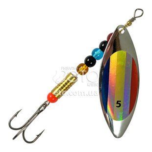 Блесна вращающаяся Weida Long Holo №5 (10г) Rainbo