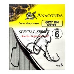 Крючки Anacondа 6627 BN Offset № 6 (6 шт)
