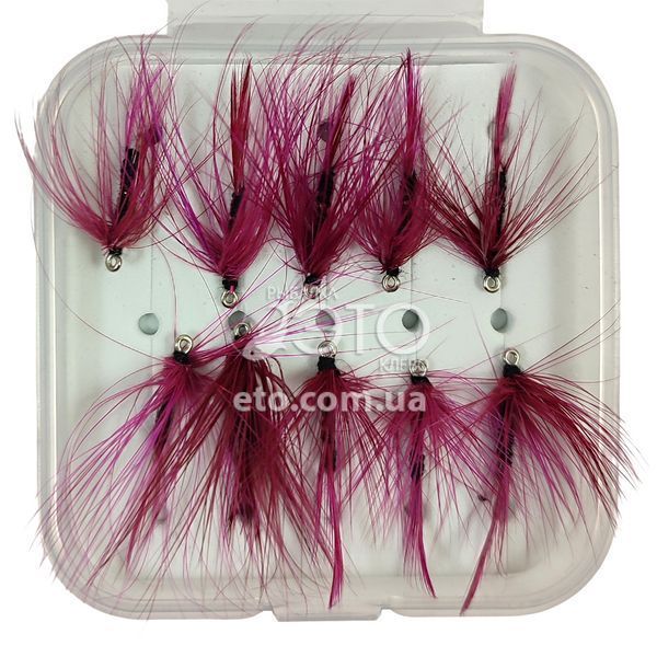 Муха в коробке набор (10 шт) код: FY001 purple