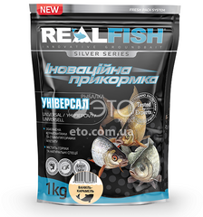 Прикормка RealFish Silver Series универсал ваниль-карамель (1кг)