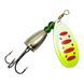 Блесна вращающаяся Weida Vibrax Aglia Blade №4 (11г) Banana + Red