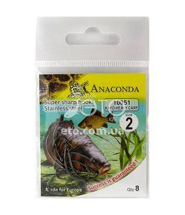 Крючки ANACONDA 10051 № 2 KAYO-HEAVY CARP (8 шт)