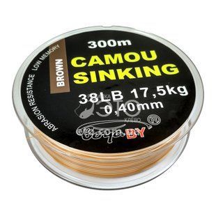 Ліска (жилка) BoyaBy Camou Sinking Brown 300m 0.40мм - 17,5 кг