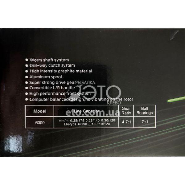 Котушка Sadey Aplex 6000 (7+1BB, 4.7:1)