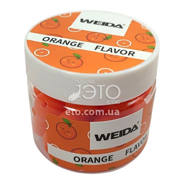 Силиконовые бойлы c отверстием Weida &Oslash;13 мм 30шт (плавающие) - цитрус