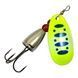 Блесна вращающаяся Weida Vibrax Aglia Blade №4 (11г) Banana + Blue