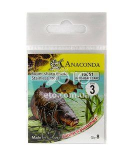Крючки ANACONDA 10051 № 3 KAYO-HEAVY CARP (8 шт)
