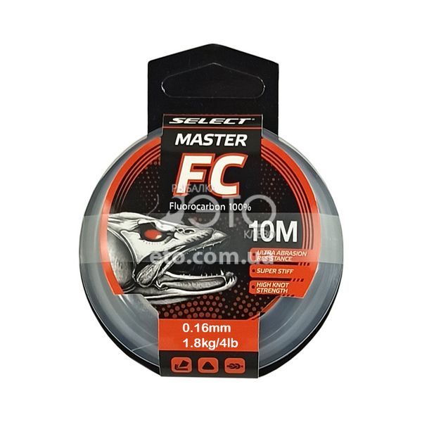 Флюорокарбон Select Master FC 10m 0.16mm 4lb/1.8kg